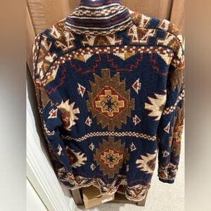 Faherty Brand Lodge Cardigan M  in collaboration with Bethany Yellowtail.